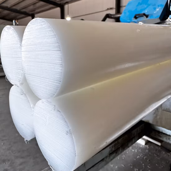 Solide, farbenfrohe, jungfräuliche extrudierte PE-Stange/extrudierte HDPE-Kunststoffstange mit hoher Steifigkeit